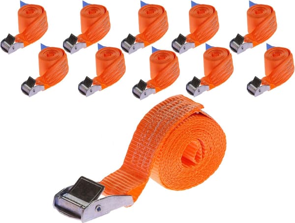 High Visibility Buckle, 1m Length Orange Orange