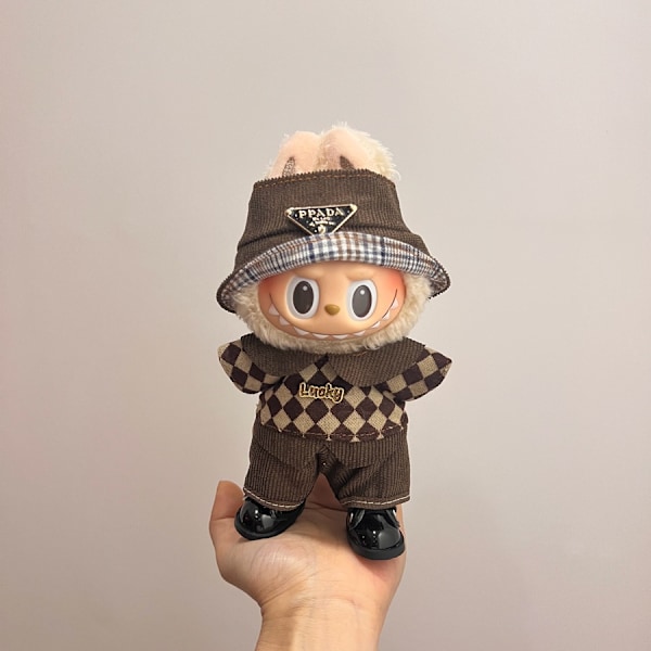 /NC/Vain Vaatteet Labubu Nukke Käsintehty Koristelu Kangas Pusero Lelu Kangas Värikäs Pukusetti Labubu Sarjakuva Mekko 21