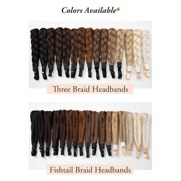 1 st Syntetiskt Hårfläta med Justerbart Bälte Flätad Bohemisk Stil Damfrisyr 10H24B 10H24B Athree strand braid