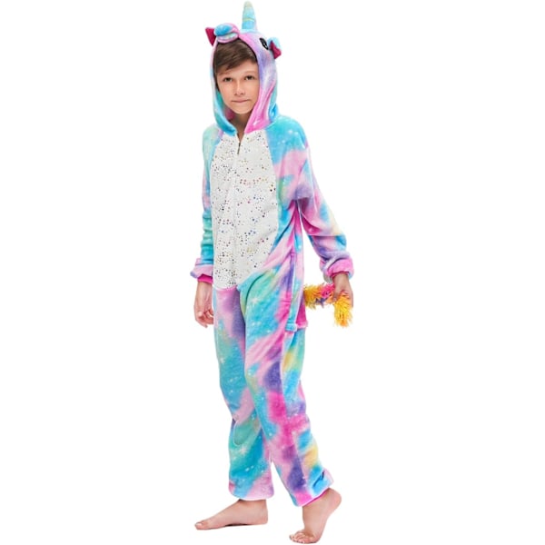 Unisex børnejumpsuits, 2023 kostume dyreonesie natkjole pyjamas hættede nattøj cosplay kigurumi nattøj jul halloween 3 dshining 140