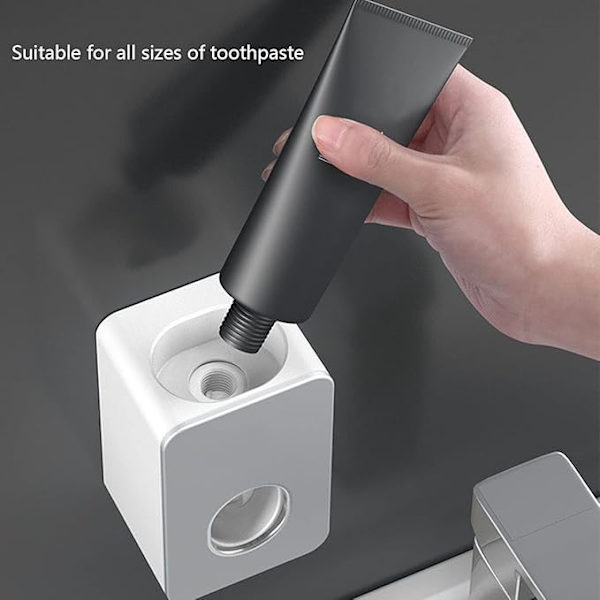 Automatic Toothpaste Dispenser, Wall-Mounted Hands-Free Toothpaste Squeezer, Automatic Toothpaste Dispenser, Suitable for Home and Bathroom