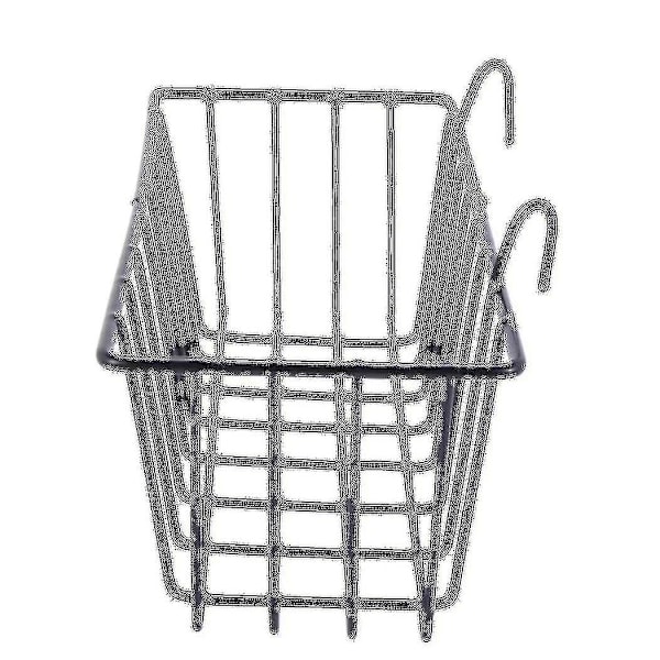 4-pack väggrutnäts panel hängande trådkorg, rutnätsväggsförvaringskorg, väggmonterade korgar displayhylla