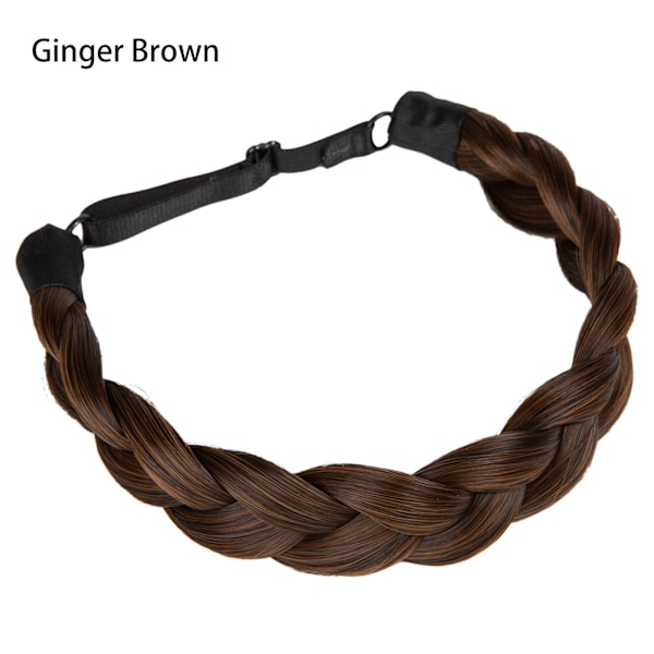 1 stk syntetisk hårbåndflette med justerbar belte flettet bohemisk stil kvinners frisyre 2 30 2 30 Athree strand braid