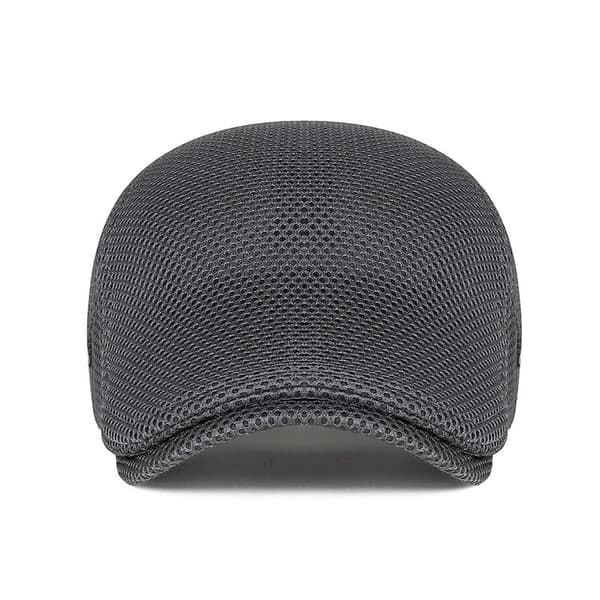 INF Men's Breathable Mesh Beret - Summer Sun Protection Duckbill Cap Light Grey