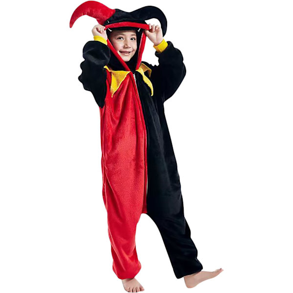 Barn/Unisex Fancy Dress Djurdräkt Onesie Pyjamas Jumpsuit Cosplay Kigurumi Jul Halloween Maskerad Demon 120