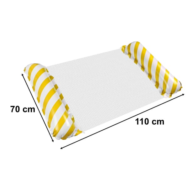 Poolmadras med Net_MGF Yellow