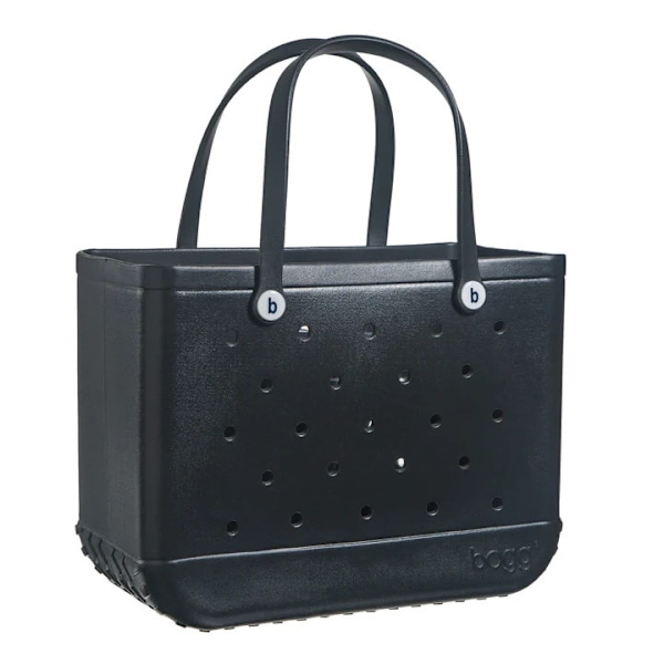 Gummi EVA-taske Bogg-stil Hul Vandtæt Holdbar Overdimensioneret Silikone Strandtaske ny blue