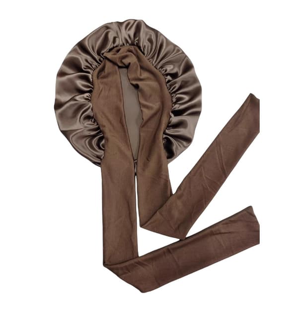 100 % silke sovehette for kvinner, kaffe coffee
