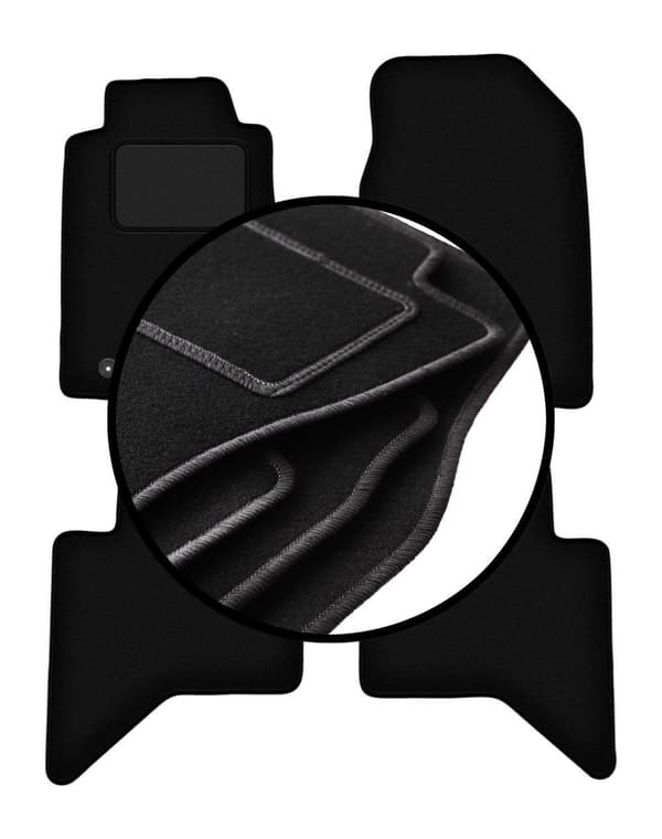 Velourmatter sett for: Isuzu D-MAX II pickup (2011-)_MGF