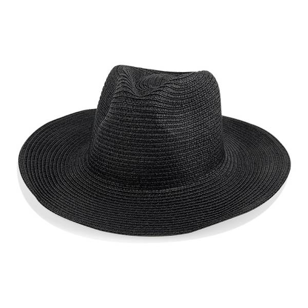 Straw Hat Black Black