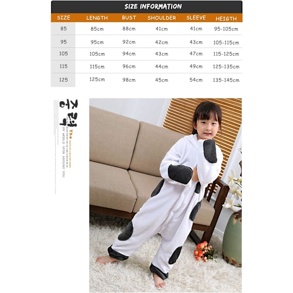 Barn/Unisex Fancy Dress Dyre Kostyme Onesie Pyjamas Jumpsuit Cosplay Kigurumi Jul Halloween Fancy Dress Baymax 110