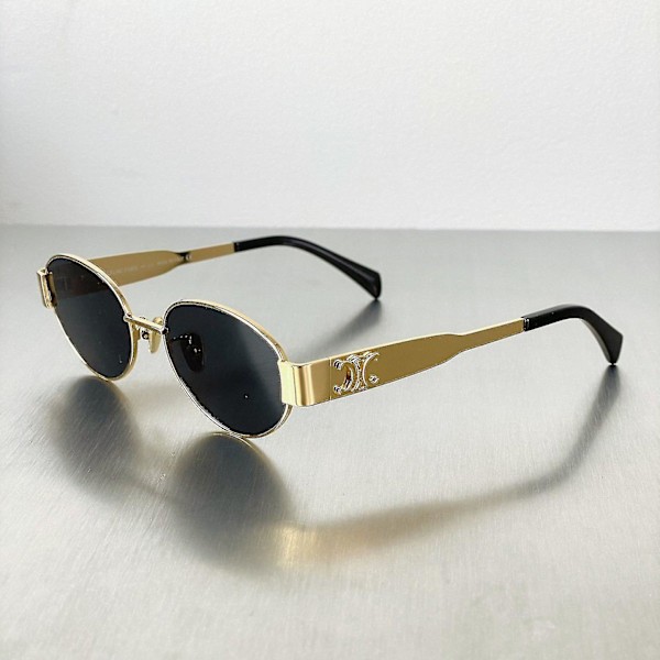 Solbriller for kvinner - Retro Arc de Triomphe Gold Black