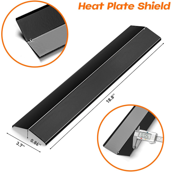 7636 & 67046 Flavorizer Bars til Weber GS4 Spirit 2 Dele, Erstatning for Weber Spirit E/S-310 320 330, Spirit II E-310 310 300 Grilldele, Flammeskjold 11851