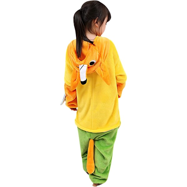 Lasten/Unisex Hieno Pukeutumis Eläin Asun Onesie Yöasu Pyjama Haalari Cosplay Kigurumi Joulu Halloween Hieno Pukeutumis Rävröd 120