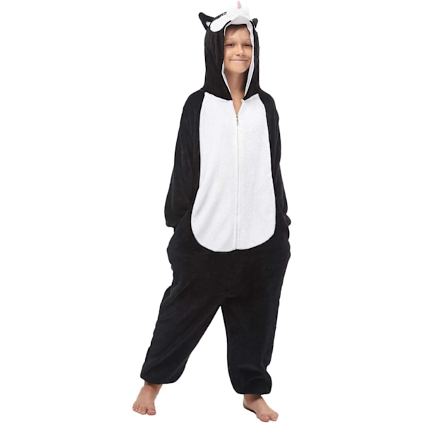 Unisex børnejumpsuits, 2023 kostume dyreonesie natkjole pyjamas hættede nattøj cosplay kigurumi nattøj jul halloween Husky 120