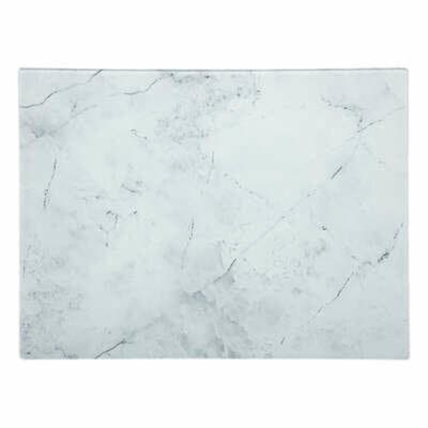 Skärbräda 30x40cm vit MARMOR glas_MGF