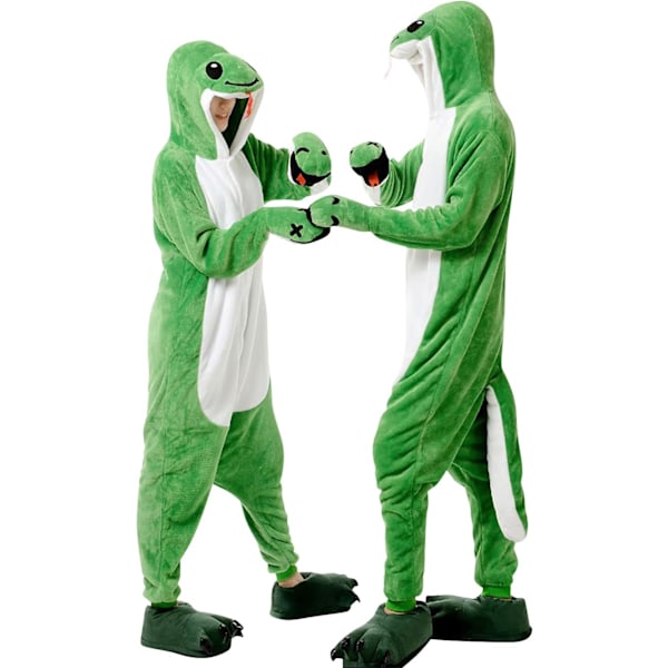 Unisex børnejumpsuits, 2023 kostume dyreonesie natkjole pyjamas hættede nattøj cosplay kigurumi nattøj jul halloween Orm 120