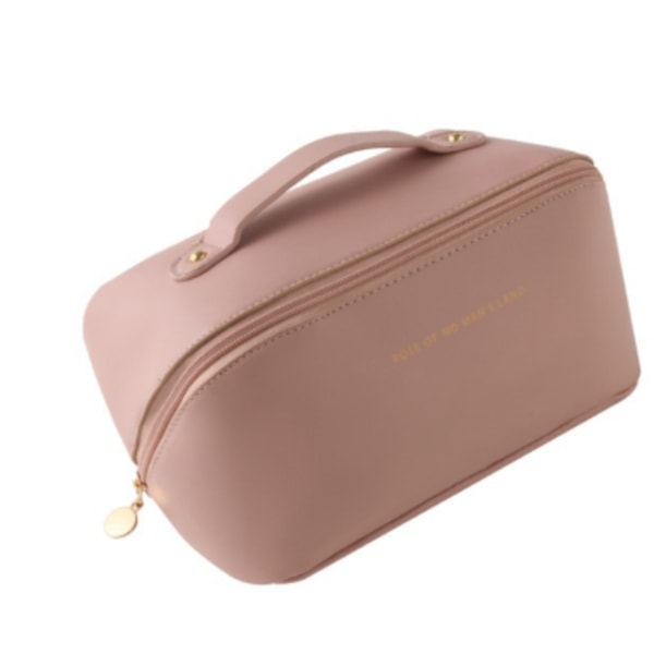 Sminkväska/Organisatör - Resevänlig Bärbar Sminkförvaringsväska Rose Pink