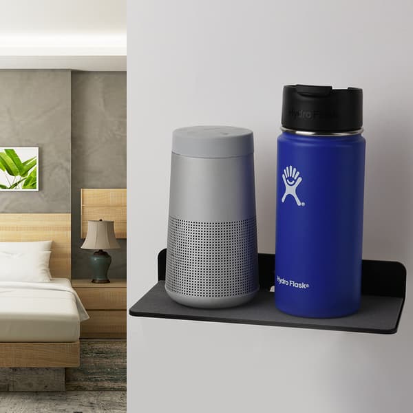 Acrylic Wall Mounted Speaker Shelf - Space-Saving Audio System Storage