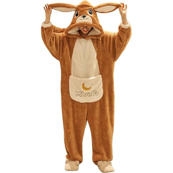 Naisten ja miesten onesiet, Kigurumi-onesiet, pyjama, fleece, eläin, haalari, unipuku, Halloween-asu, joulu, cosplay ja juhliin Kvinnor - Åsna M