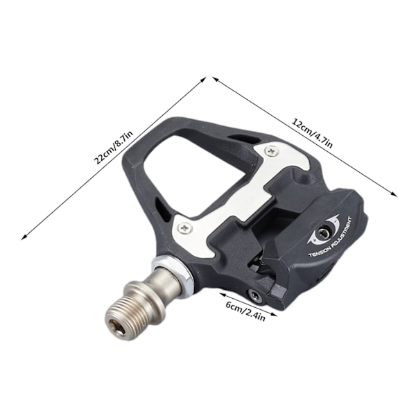 Ultegra PD-R8000 pedaler til landevejscykel, klikpedaler med SPD-SL R8000 klampedaler SM-SH11 kassette landevejscykelpedaler - WELLNGS black