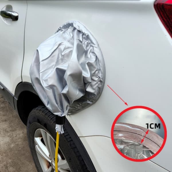 Magnetic Waterproof Cover for EV Charging Port Silver Silver