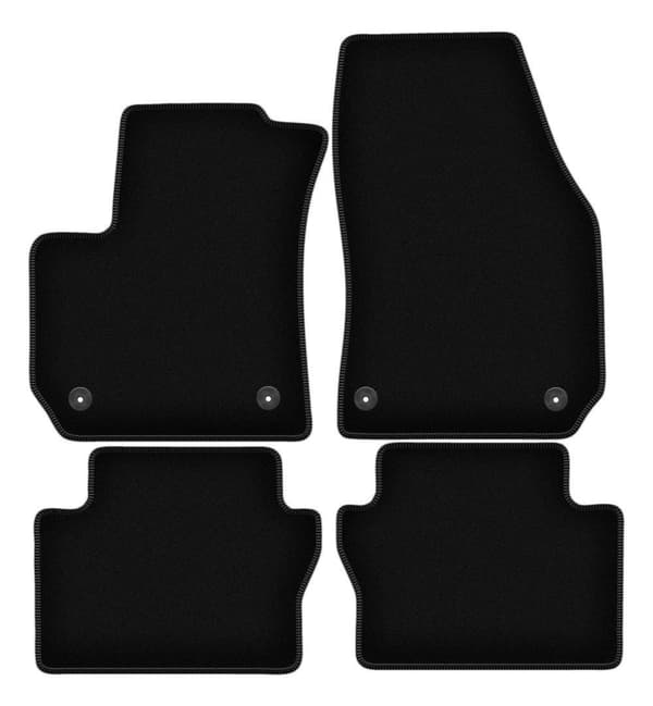 BASIC mustat velourimatot: Opel Zafira B tila-auto (2005-2014)_MGF