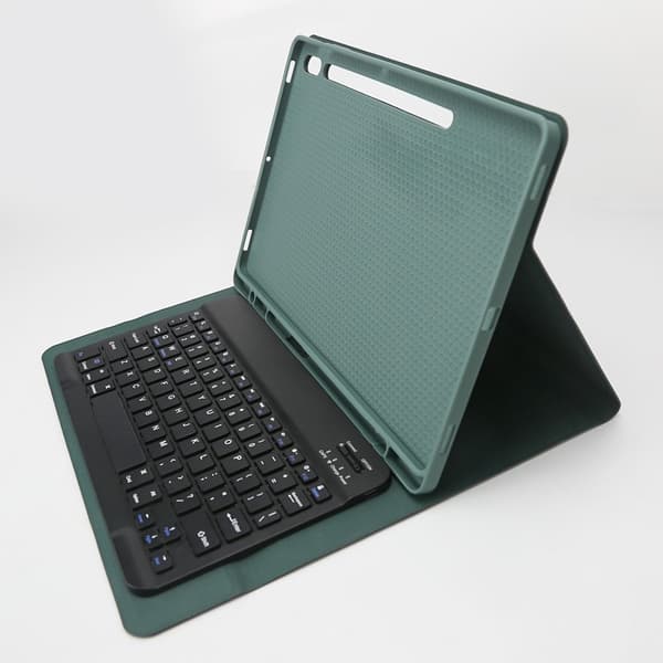 Bluetooth Keyboard Case + Keyboard Compatible with Samsung Galaxy Tab S8+/S8 Plus 12.4 inch - Dark Green