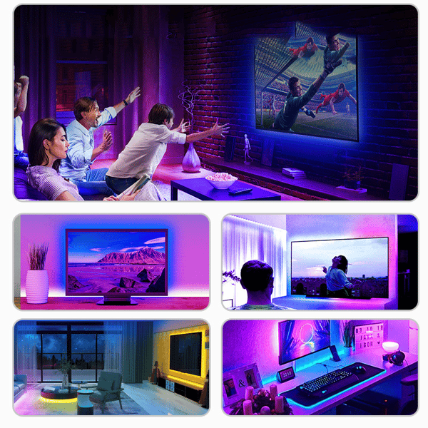 20 meter LED lysstrimmel / lysbånd med 5050 RGB LED-pærer