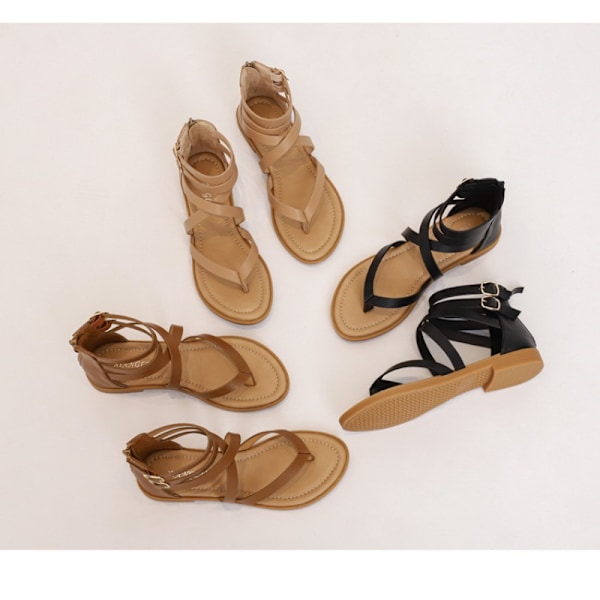 Dam Sandaler i romersk stil, sommarskor brown 40