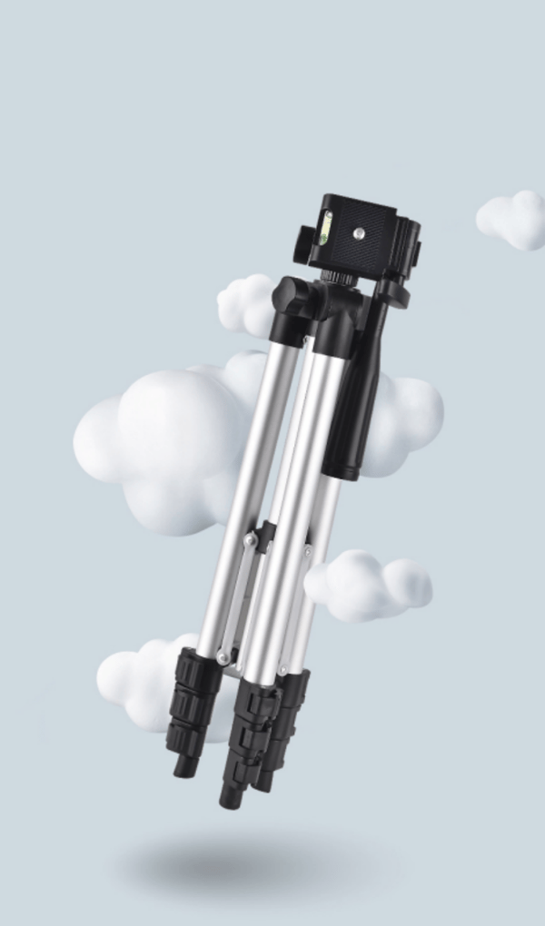 Portable Aluminum Alloy Tripod - 360º Rotatable Silver Silver