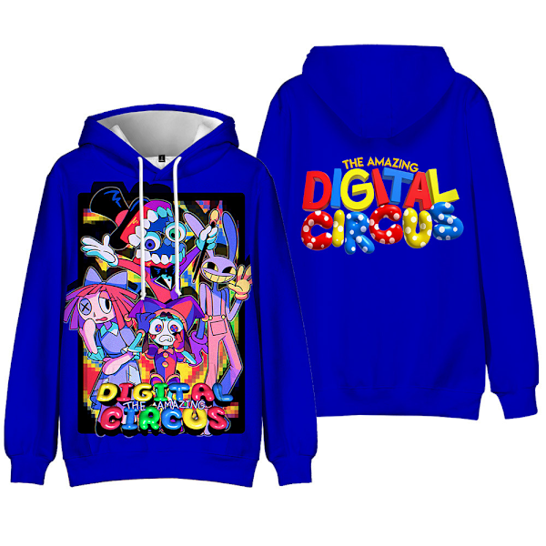 Barn The Amazing Digital Circus Pojkar Hoodies Långärmade Tröjor CC C 160cm