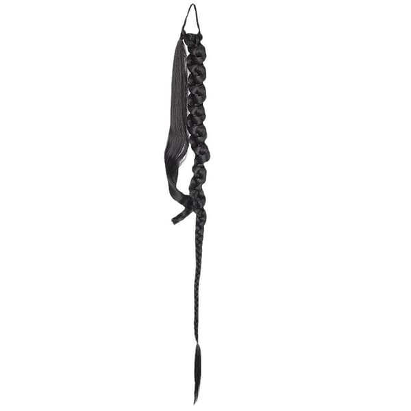 Black Twist Braids Crochet Hair Extensions (2 pieces)