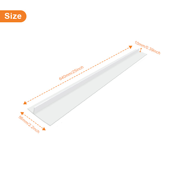 Spislist håller rent mellan spis och skåp 61.5 cm 2-pack Vit White