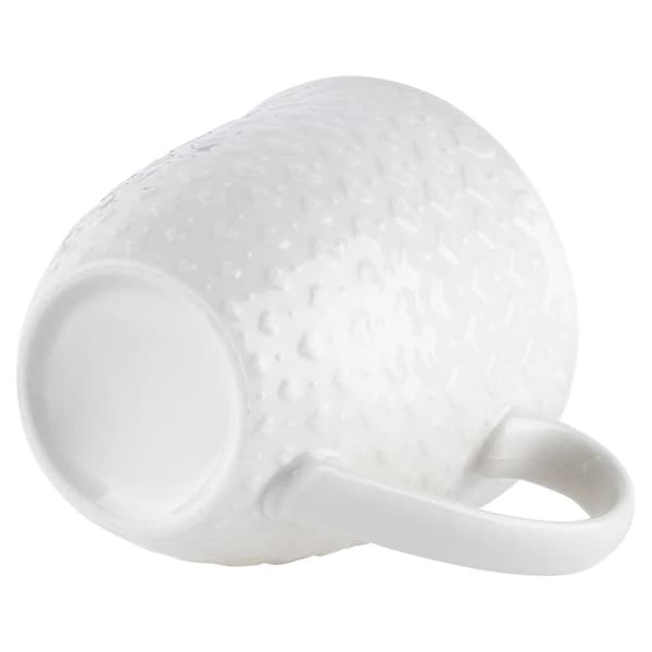 Stor keramisk mugg för drycker Kaffe Te Örter Vit 580 ml_MGF