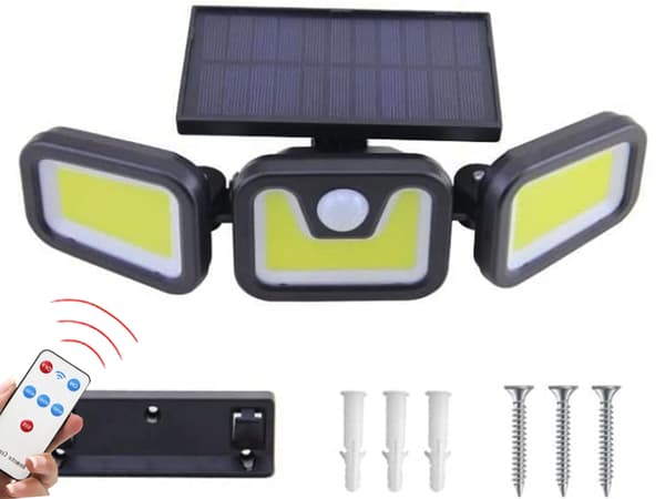 Solcellelampe til Haven - Solpanel & Bevægelsessensor_MGF