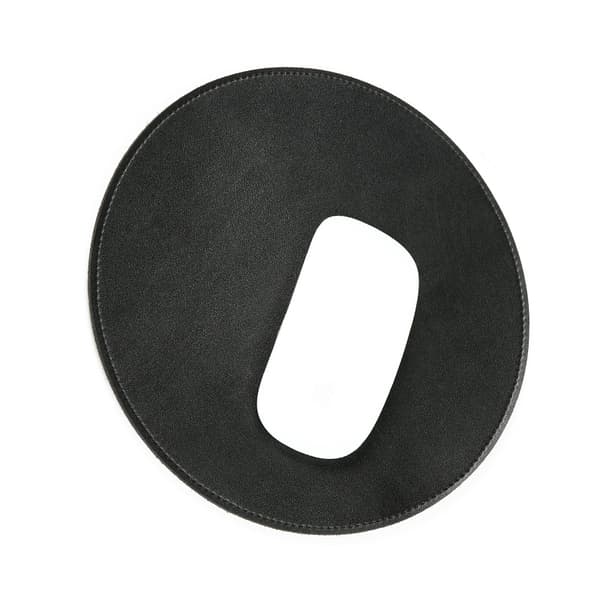 Round Microfiber Mouse Pad Black Black