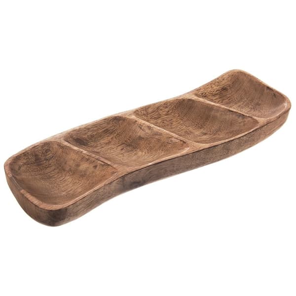 Puinen jaettu lautanen, MANGO, 35x11 cm_MGF