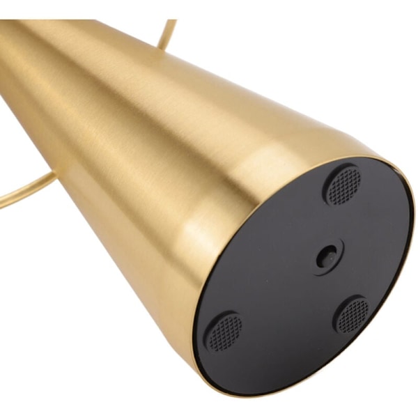 Svampeformet bordlampe i moderne minimalistisk industriel stil, 3 farver, dæmpbar, genopladelig, innovativ touch-lampe i guld