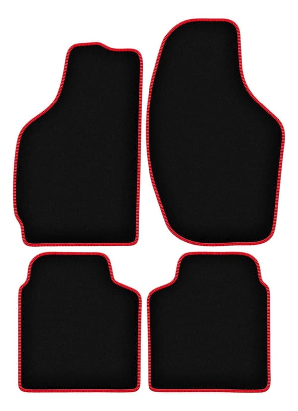 CARLUX-RØDE bilmåtter til: Daewoo Tico hatchback (1996-2001)_MGF