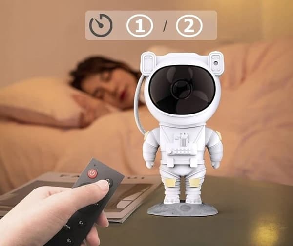 Nattlampa LED-projektor Sky Star Astronaut för Barn Fjärrkontroll_MGF