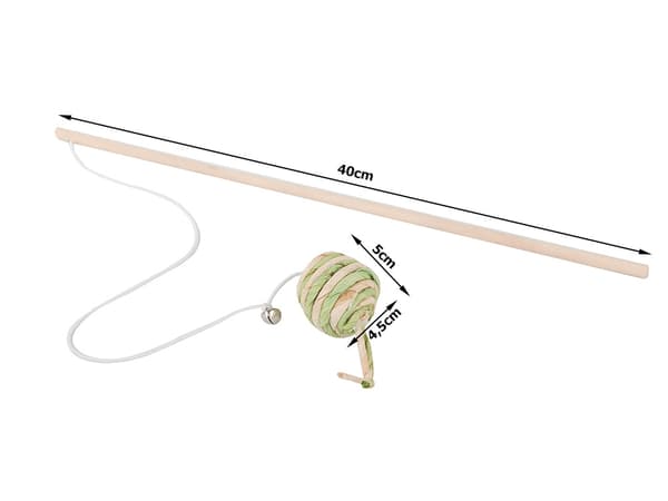 Kattelegetøj på pind - Bold & Klokke - Legetøj til kat_MGF