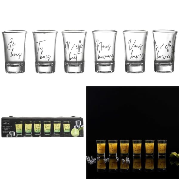 6 lasin setti Verres-teksteillä_MGF