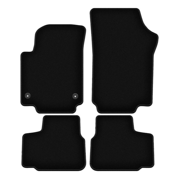 BASIC sorte velourmåtter til: Seat Mii hatchback (2011-)_MGF