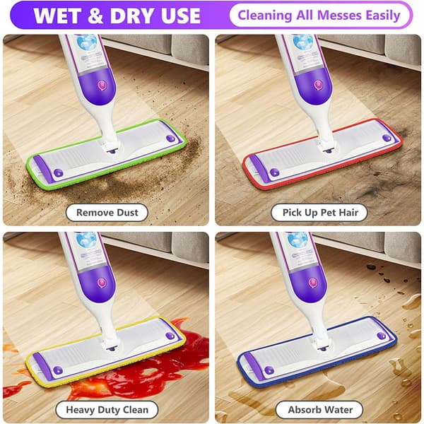 Swiffer PowerMop Täyttö Mikrokuituiset Moppityynyt Harmaa Grey