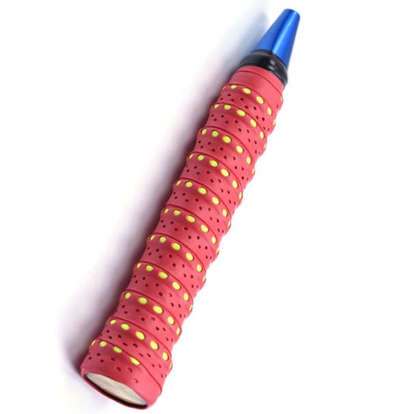 Badmintonracketgrepstape - absorberende og sklisikker rød Red