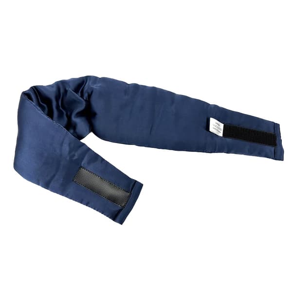 Justerbar dobbeltsidet sovemaske i silke, marineblå NavyBlue