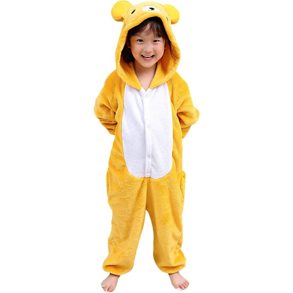 Barn/Unisex Fancy Dress Dyre Kostyme Onesie Pyjamas Jumpsuit Cosplay Kigurumi Jul Halloween Fancy Dress Björn 100