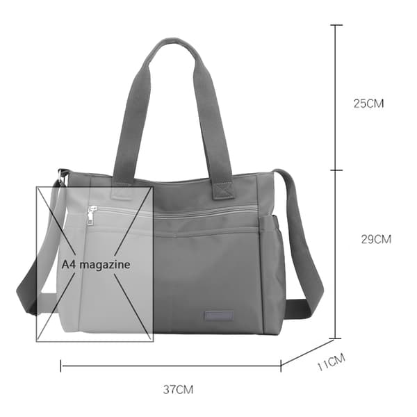 Crossbody-väskor i nylon för kvinnor Axelväska Vattentät Messenger Bag Satchel Damväskor Handväskor