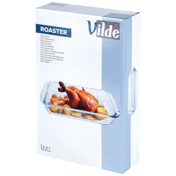Ovnfast glasform 34,5x20,5x5 cm, 2,2 l_MGF